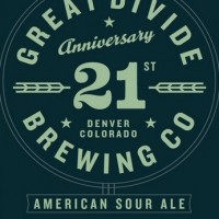 Great Divide 21st Anniversary American Sour Ale label BeerPulse