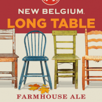 New Belgium Long Table Farmhouse Ale label BeerPulse