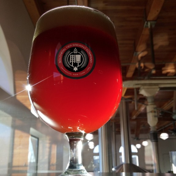 Southern Tier Wooly Mammoth Belgian Quad glass BeerPulse