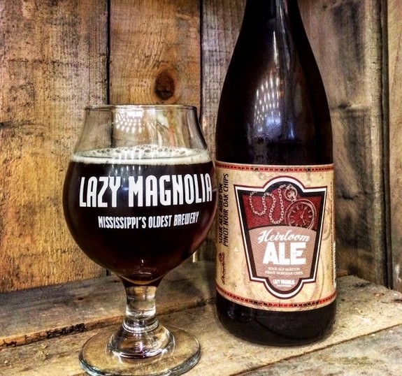 Lazy Magnolia Heirloom Ale bottle shot BeerPulse
