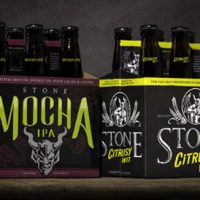 Stone Mocha IPA and Citrusy Wit packages