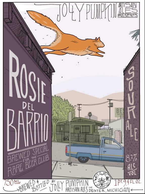 Jolly Pumpkin Rosie del Barrio label BeerPulse