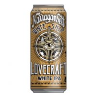 Narragansett Lovecraft White IPA can