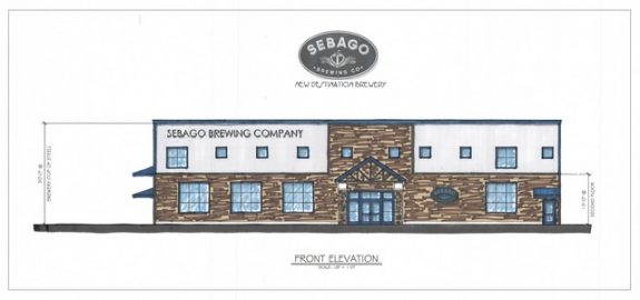 Sebago Brewing new brewery rendering