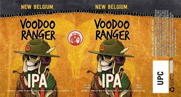 New Belgium Voodoo Ranger IPA label BeerPulse