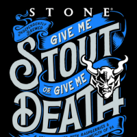 Stone Give Me Stout or Give Me Death label BeerPulse