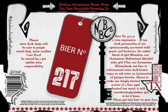 New Braunfel Bier N 217 label BeerPulse