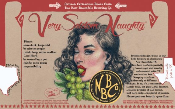 New Braunfels Very Seldom Naughty label BeerPulse