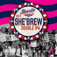 Shmaltz She'Brew Double IPA 2017 label BeerPulse