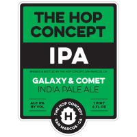 The Hop Concept Galaxy and Comet IPA label BeerPulse