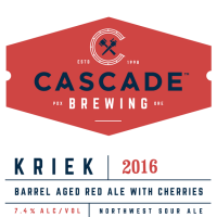 Cascade Kriek 2016 label BeerPulse