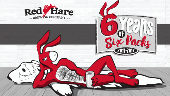 Red Hare Brewing 6 Years of Six Packs BeerPulse