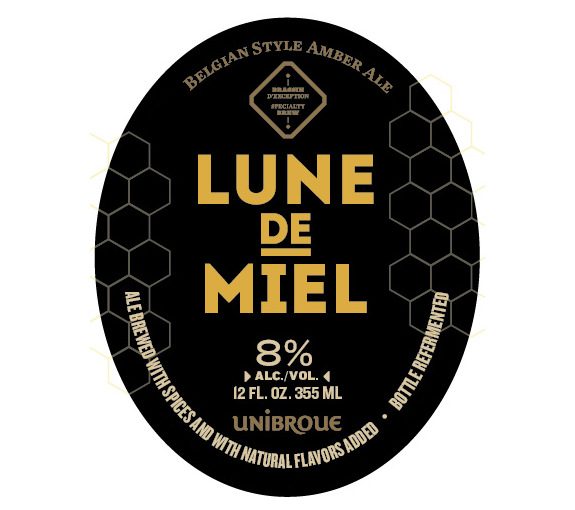 Unibroue Lune De Miel label BeerPulse