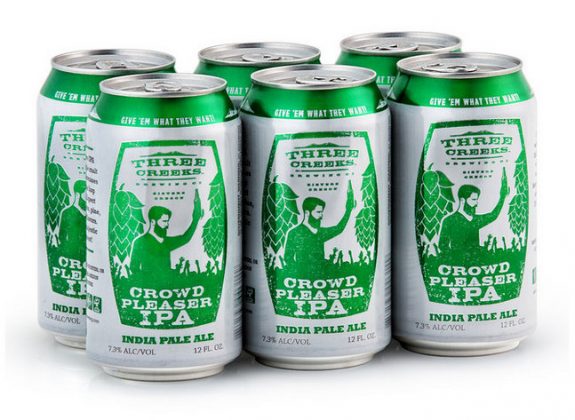 Three Creeks Crowd Pleaser IPA 6-pack cans BeerPulse