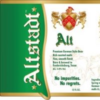 Altstadt Brewery Altbier label BeerPulse
