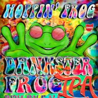 Hoppin Frog Dankster Frog IPA label BeerPulse