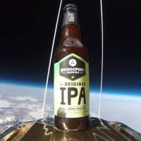 BridgePort IPA beer bottle in space BeerPulse